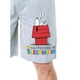 thumbnail image 2 of Peanuts Mens' Snoopy Happiness Is Sleeping In Character Sleep Pajama Shorts, 2 of 6
