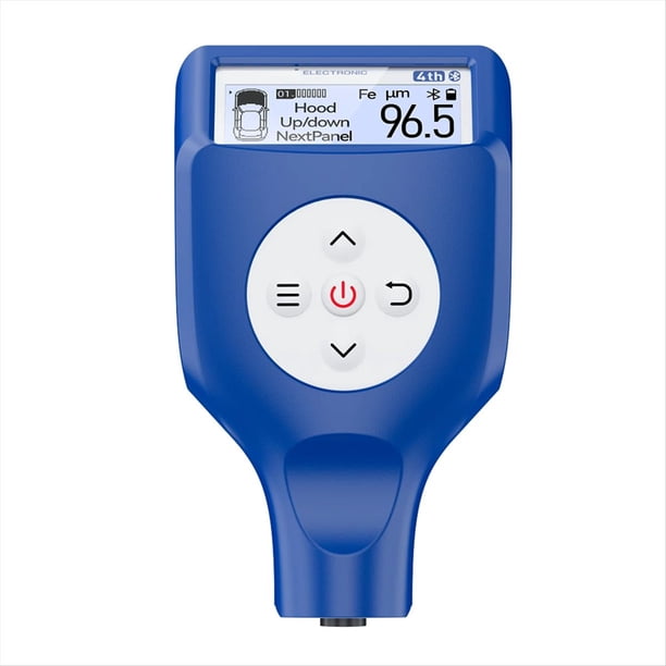 Medidor de Espesor de Película de Pintura para Automóviles con Sonda de Fe-NFe de 0-3000 Μm y 0,1 Μm, Pantalla LCD, Comprobador de Espesor de Recubrimiento de Pintura.