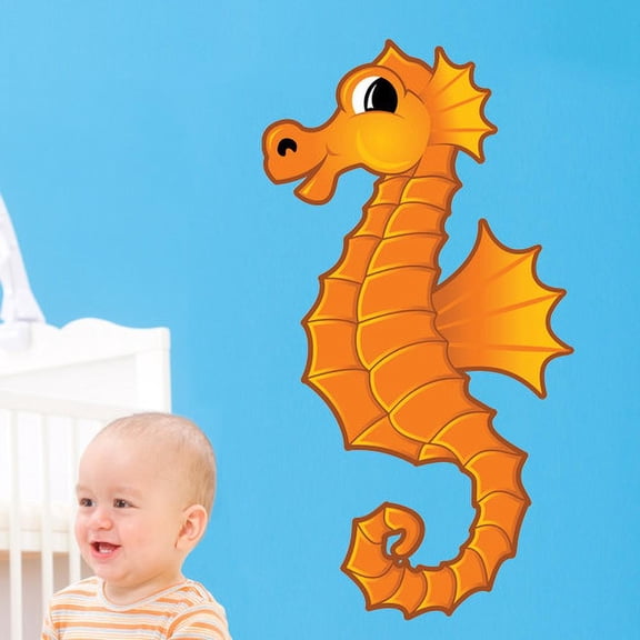 Wallhogs Winn Seahorse Cutout Wall Decal