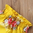 thumbnail image 3 of Aunavey Kids Girl Summer Floral Halter Ruffled Outfits Tops+Shorts 2PCS-Set, 3 of 5