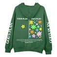 thumbnail image 5 of Christian Hoodies for Women Oversized Jesus Faith god Letter Print Hooded Sweatshirts Religious Inspirational Pullover, 5 of 5