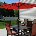 thumbnail image 6 of Sunnydaze 96" Burnt Orange Solid Octagon Market Umbrella with Push-Button Tilt, 6 of 11