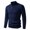 Navy, variant on TOUMENY Men Winter Half Zip Sweater Casual Soft Comfy Knit Pullover Long Sleeve Solid Slim Crew Neck Basic Warm Fall Tops Beige XXXL