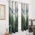 thumbnail image 3 of Nature Forest Blackout Curtains Window Drapes Room Darkening Thermal Insulated Grommets Blackout Curtains, for Living, Dining, Bedroom,2 Panels, 3 of 6