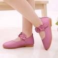 thumbnail image 2 of Kid Girls Dress Shoes Toddler Mary Jane Flat School Uniform Loafers Oxfords Wedding Party Comfortable Bow Flower Shoes Pink Size 9 Little Kid, 2 of 5
