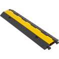 thumbnail image 2 of Global Industrial 2-Channel Industrial Cable Protector, 16,000 lbs. Cap., Black & Yellow, 2 of 4