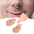 thumbnail image 4 of Nose and Ear Model, Soft Silicone  Model, Reusable Body  Practice Model for  Suture, 3D Educational Simulation Props, 4 of 8