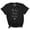 Black (Silver Foil), variant on Women Quote Top My Dog Thinks I'm Cool Graphic Print Tee T-Shirt