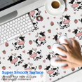 thumbnail image 2 of Long Mouse Pads for Desk,White Cow Strawberry Heart Pattern Desk Mats on Top Of Desks, Desk Mouse Pad Extra Large with 3mm Non-Slip Base and Stitched Edge for Gaming,Office,Work,Home 47.3"x23.6", 2 of 6
