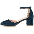 thumbnail image 3 of Journee Womens Edna Round Toe Low Block Heel Pumps, Widths Available, 3 of 10