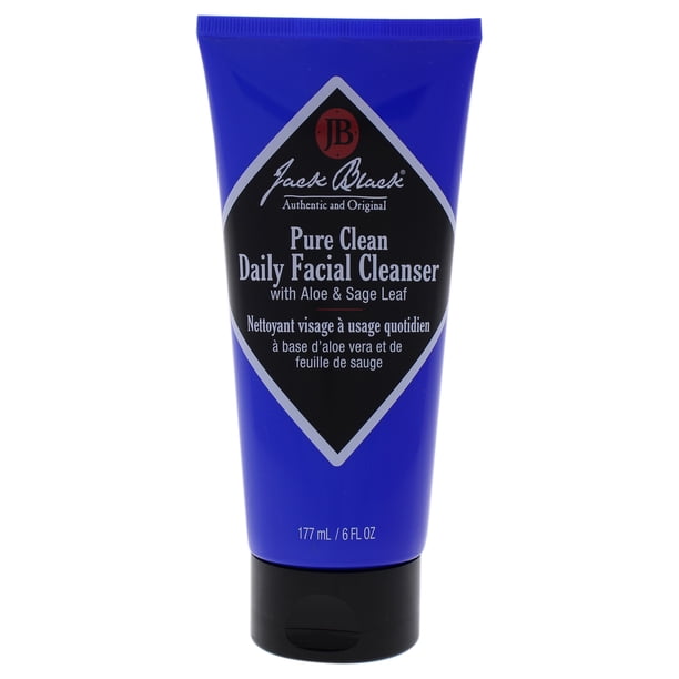 Limpiador facial diario Pure Clean de Jack Black para hombres - Limpiador de 6 oz