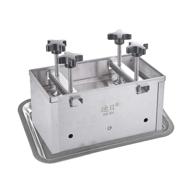 Lipstore Stainless Steel Ham Meat Pressing Mold Box for Kitchen Tool Hamburger Making 3kg