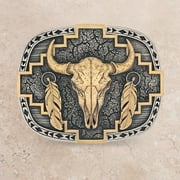 Montana Silversmiths Southwest Skull Abundance - Acc Buckle  - A979P