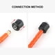 thumbnail image 5 of Riwesomey Manguera de agua portátil M22 adaptador jardín conexión rápida alta presión 4000PSI pulverizador convertidor tubo conector Herramientas eléctricas, 5 of 6