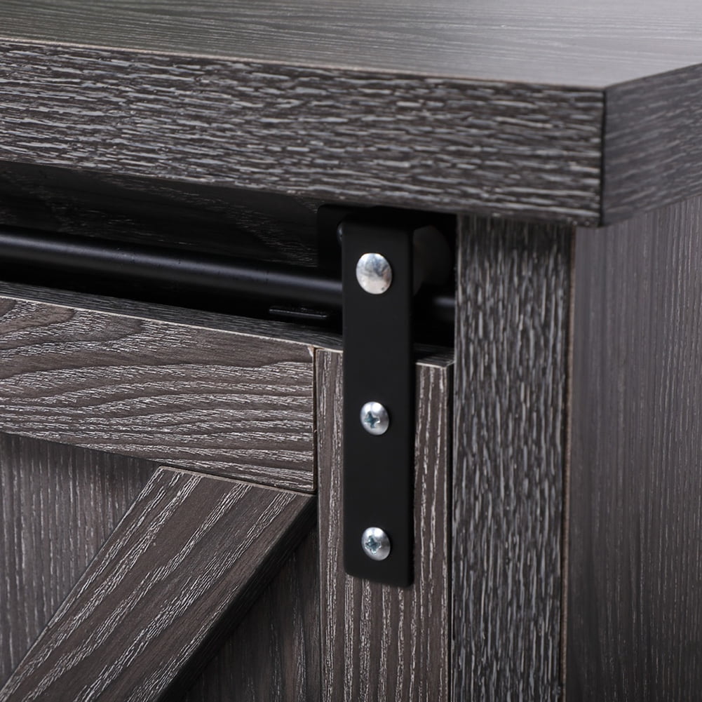 Kadyn Farmhouse Modern Barn Door Tv Stand for Tvs Up to 58", Entertainment Center for Tvs for Living Room, Entertainment Center with Storage, Dark Gray Kadyn Farmhouse Modern Barn Door Tv Stand for Tvs Up to 58", Entertainment Center for Tvs for Living Room, Entertainment Center with Storage, Dark Gray