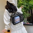 thumbnail image 2 of Hzzsbu TV Design Ita Bag Badge Pin Display Backpack Pu Leather Shoulder Bag for Music Festival Anime Activities, 2 of 7