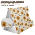 thumbnail image 2 of FORMRS A4 Clipboard Folder with Pen Holder Horizontal Foldable School Office Binder, Beige Sunflower Pattern, 2 of 9