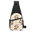 thumbnail image 4 of Xecao's Sloth Yoga Print Sling Bag: A Versatile Chest, Shoulder, and Crossbody Backpack for Casual Days Out, Perfect for Both Men and Women, 4 of 6
