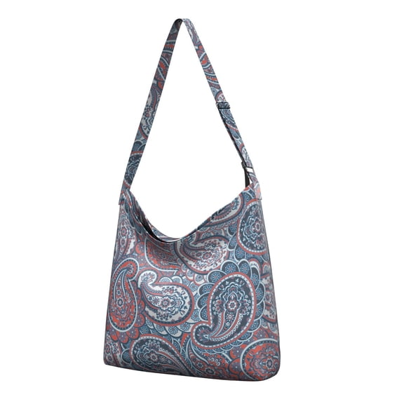 Women's Vintage Paisley Crossbody Bag - Lightweight Adjustable Shoulder Purse with Multi-Pocket for Travel & Daily Use