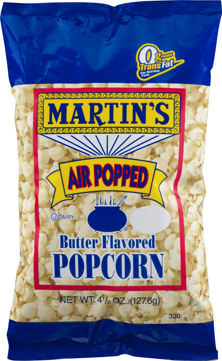 bagged air popped popcorn