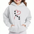 thumbnail image 2 of lcziwo Hoodies for Kids 3D Graphic Printed Hooded Sweatshirt Trendy Casual Pullover Hoody with Pocket White 110, 2 of 5