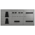 thumbnail image 3 of vidaXL Pegboard Wall Tool Holder Metal, 3 of 16