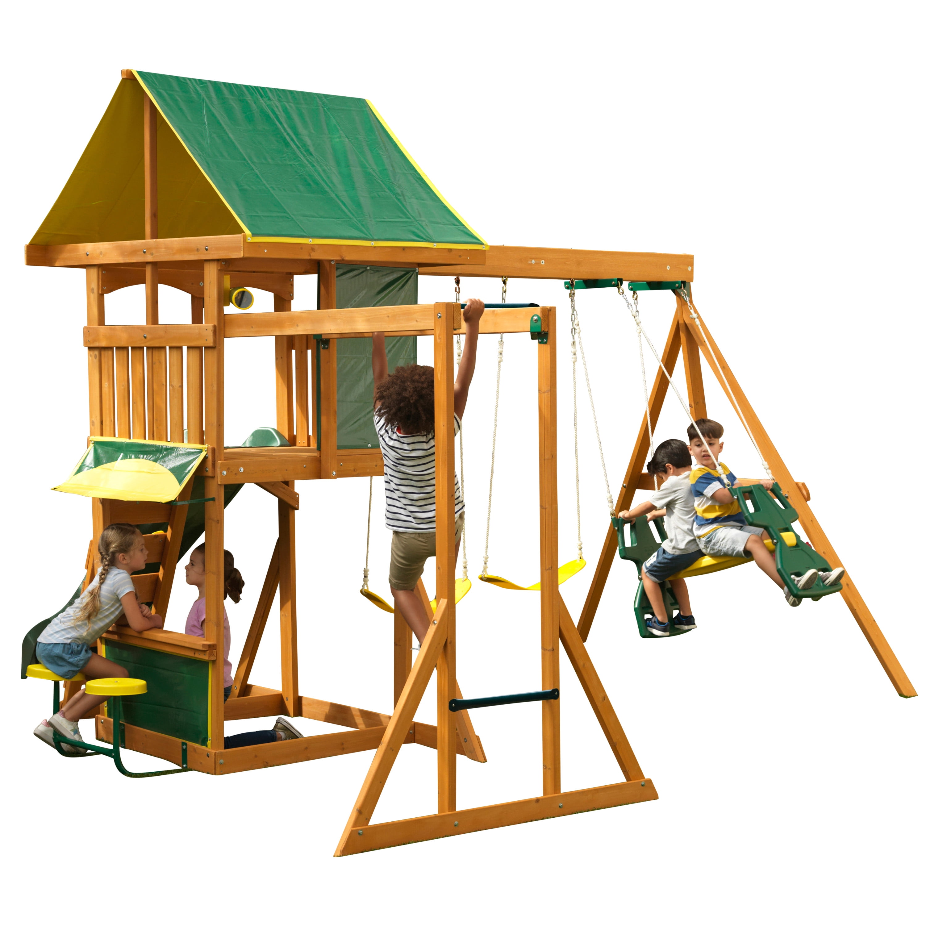 Kidkraft Brookridge Wooden Swing Set 