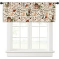 thumbnail image 6 of Coffee Vintage Kitchen Curtain Valance 54W x 18H Rod Pocket Farmhouse Rustic Cafe Retro Latte Cappuccino Mocha Arabica Window Treatment for Living Room Bedroom Bathroom, 6 of 6
