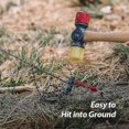 thumbnail image 4 of Outdoor Travel Tent Accessories 12pcs/set Alloy Tent Pegs With Rope Stakes, 4 of 4