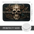 thumbnail image 2 of Kdxio Metal Style Horned Skull,16" x 24", Non-Slip Front Door Mats,Outdoor Welcome Mat Washable, 2 of 9