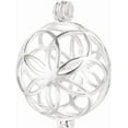 thumbnail image 6 of ABPETE 925 Sterling Silver Flower Pearl Cage, Openable Hollow Cage Lockets Pendant Cage, Charm Pendants for DIY Necklace Jewelry Making Women's Gift(Gold Color), 6 of 12