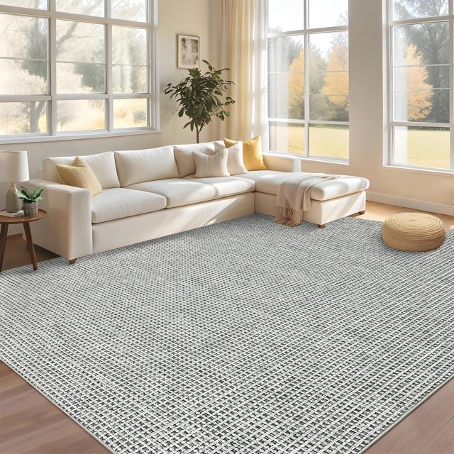 Runner Rug, Washable Runner Rug Non-Slip Area Rug, Stain Resistant Floor Carpet for Hallway Kitchen Doorway Bedside