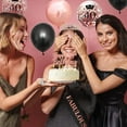 thumbnail image 5 of YANSION 40th Birthday Decorations for Women, Including Birthday Sash, Rose Gold Rhinestone Crown Tiara, Happy 40th Birthday Cake Topper, Black Rose Gold Balloons Set, Sweet Forty Party Decorations, 5 of 8