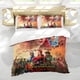 thumbnail image 5 of Descendientes: El Auge de Red Conjunto de sábanas temático, trío de piezas, cómodo y amigable con la piel, diseño único, regalo de decoración para el hogar para familiares, amigos y fans,173cm *218cm, 5 of 6