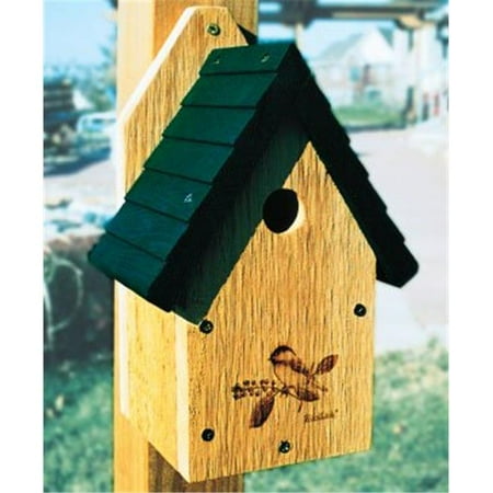 Garden Wren-Chickadee House- 1.13 in. Hole Size - Walmart.com