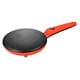 thumbnail image 4 of Máquina eléctrica para crepas, sartén antiadherente para tortillas, blintzes y huevos. rojo, 4 of 9