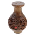 thumbnail image 4 of Flower Key Chain Wood Carved Vase Shape Sachet Hollow Design Home Decoration Brown 3.70X3.00X3.00CM Aroma Storage 1Pack, 4 of 4