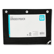 Pen+Gear Solid Binder Pouch, Black,10.25 x 7.25