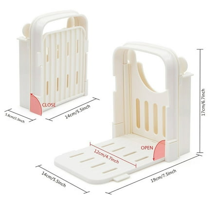 

Bread Toast With Cutting Guide Sandwich Maker Slicing Machine White Environmentally Friendly ABS Material