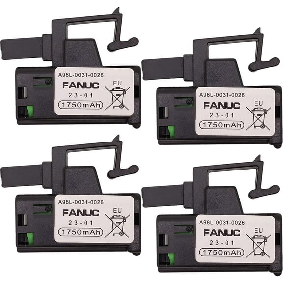 (4-Pack) 3V Batteries for A98L-0031-0026 A98L 0031 0026 New GE FANUC A02B-0309-K102 PLC Battery