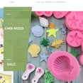 thumbnail image 4 of Toystoory Molde de silicona con forma de concha de mar para fiesta, vacaciones, hogar, comedor, gelatina, pastel, pudín, molde, Fondant, postre, Herramientas y accesorios para hornear Toystoory HA081978-00, 4 of 6