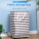 thumbnail image 5 of Bolsa de almacenamiento de tela transfronteriza de Amazon Cesta de almacenamiento de tela Cesta de ropa sucia plegable Ropa sucia a rayas Edredón de algodón Mudanza, 5 of 5