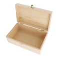 thumbnail image 4 of Caja de almacenamiento de madera portátil Resistente al desgaste con tapa Colección estable con cerradura Estuche de viaje para, 4 of 7