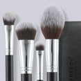 thumbnail image 4 of Makeup Brush Set Premium Foundation,Bronzer,Blush,Concealer,Eyeshadow Contour with Liquid Cream Powders Blending Highlighting Buffing Professional Essential Face Brushes with Travel Case 4PCS, 4 of 7