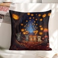thumbnail image 6 of Halloween Cats Pumpkin Forest Linen toss pillowcase decoration pillowcase gifting preferred 20x20 inch cushion cover 2 sets sofa pillowcase sofa bedroom living room car, 6 of 8