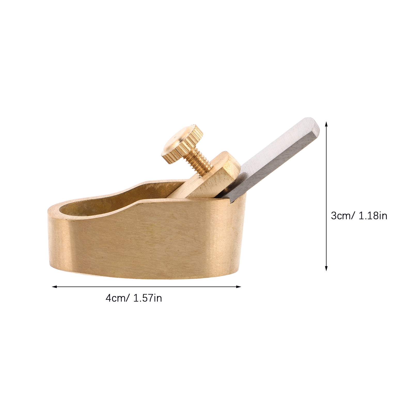 Baluue Compact Hand Planer for Violin Making, Brass Luthier Tool with Ergonomic Grip and Build for Precision Crafting