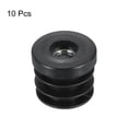thumbnail image 3 of Unique Bargains 10 Pcs Inserts pour Tubes Ronds avec Filetage M10, pour Tube Rond 30mm/1.18 Pieds, Insert de Roulette en Plastique Noir Rond, 3 of 7