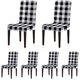 thumbnail image 1 of JM Funda deslizante para silla de 6 piezas Funda protectora para silla de algodón elástico elástico universal desmontable, adecuada para restaurantes, restaurantes, hoteles, banquetes y ceremonias ER, 1 of 5