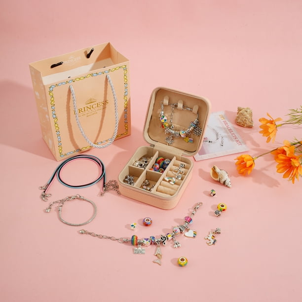 Cadeau Fille 9 Ans Kit Fabrication Bijoux Filles FGZU - Colliers Et Bracelets Licorne, Activité Manuelle Enfant 6-10 Ans Loisir Créatif Fille