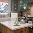 thumbnail image 6 of Festive Metal Hanging Christmas Tree Wind Spinner - Colorful Dots & Concentric Lines Design for Garden & Yard Decor, 6 of 7